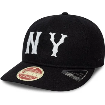 Casquette courbée noire ajustable 9FIFTY Retro Crown Heritage Series New York Highlanders MLB New Era