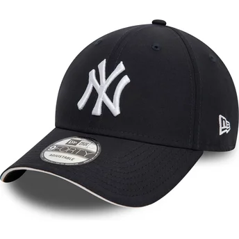 Granatowa zakrzywiona czapka z regulacją 9FORTY Microfibre New York Yankees MLB New Era