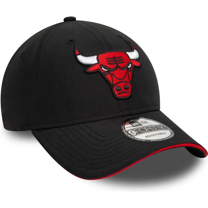 casquette-courbee-noire-ajustable-9forty-microfibre-chicago-bulls-nba-new-era