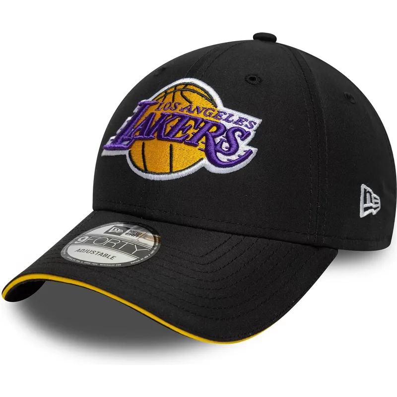 czapka-z-daszkiem-czarna-regulowana-9forty-microfibre-los-angeles-lakers-nba-new-era