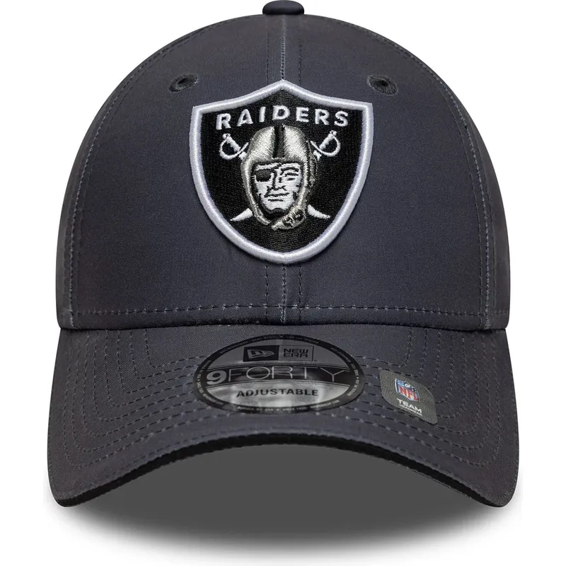 szara-regulowana-czapka-z-zakrzywionym-daszkiem-9forty-microfibre-las-vegas-raiders-nfl-new-era