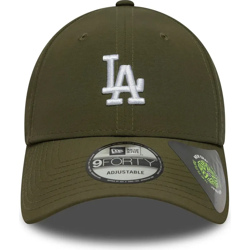 zielona-regulowana-czapka-z-zakrzywionym-daszkiem-9forty-recycled-midi-los-angeles-dodgers-mlb-new-era