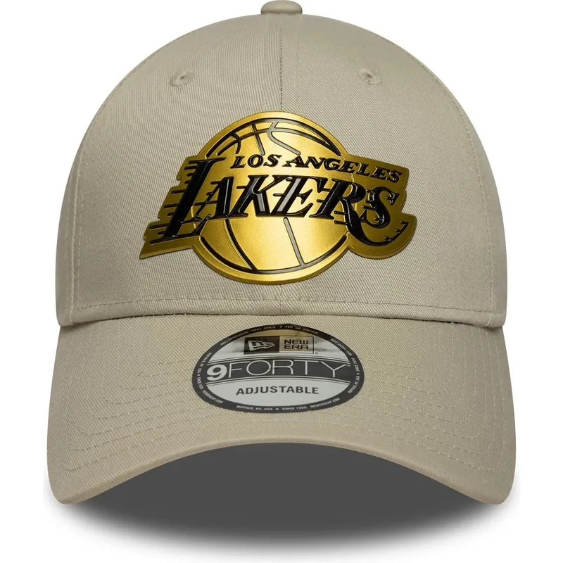 czapka-z-daszkiem-bezowa-snapback-9forty-metallic-los-angeles-lakers-nba-new-era