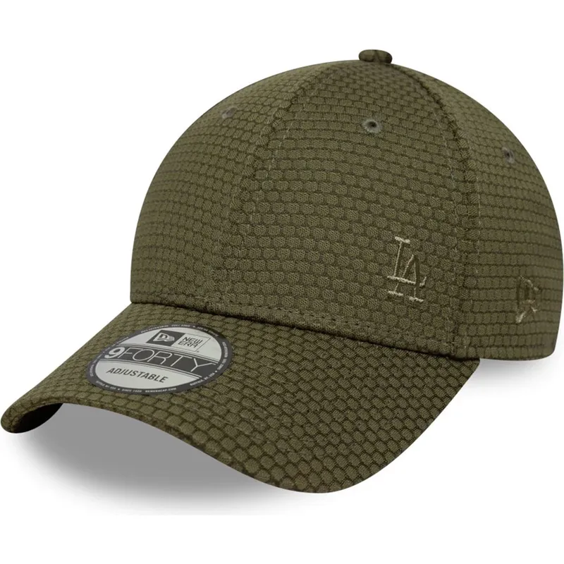 grune-gebogene-snapback-kappe-mit-grunem-logo-9forty-mesh-flawless-der-los-angeles-dodgers-mlb-von-new-era