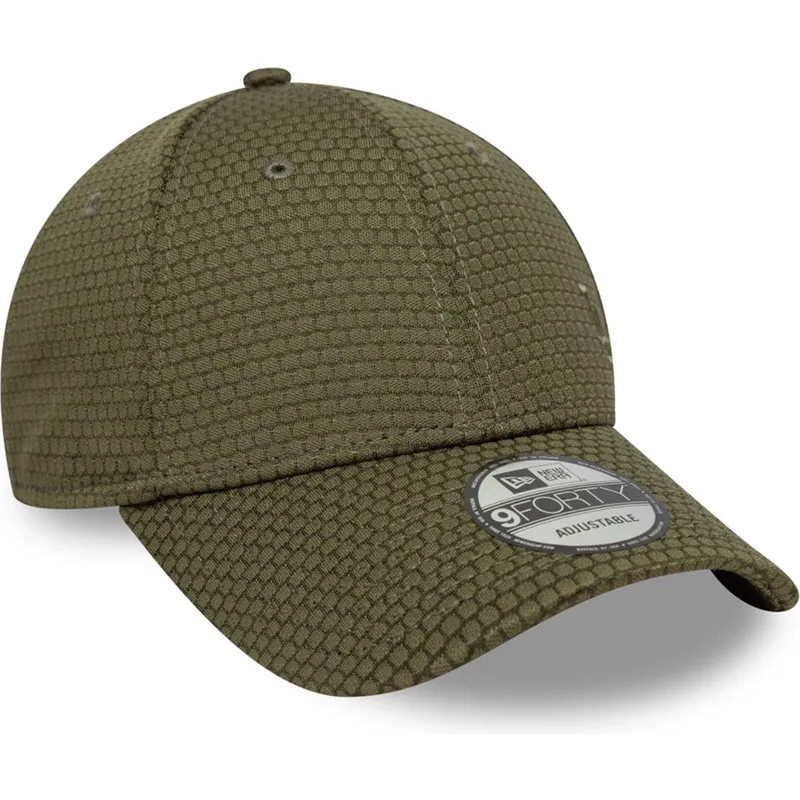 casquette-courbee-verte-snapback-avec-logo-vert-9forty-mesh-flawless-los-angeles-dodgers-mlb-new-era