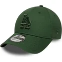 gorra-curva-verde-ajustable-con-logo-verde-9forty-league-essential-de-los-angeles-dodgers-mlb-de-new-era