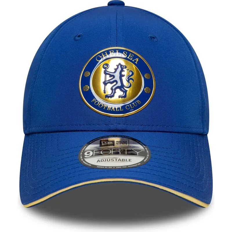 new-era-curved-brim-9forty-retro-chelsea-football-club-premier-league-blue-adjustable-cap
