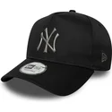 casquette-courbee-noire-snapback-9forty-e-frame-metallic-new-york-yankees-mlb-new-era