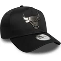 gorra-curva-negra-snapback-9forty-e-frame-metallic-de-chicago-bulls-nba-de-new-era