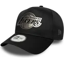 schwarze-gebogene-snapback-kappe-9forty-e-frame-metallic-der-los-angeles-lakers-nba-von-new-era