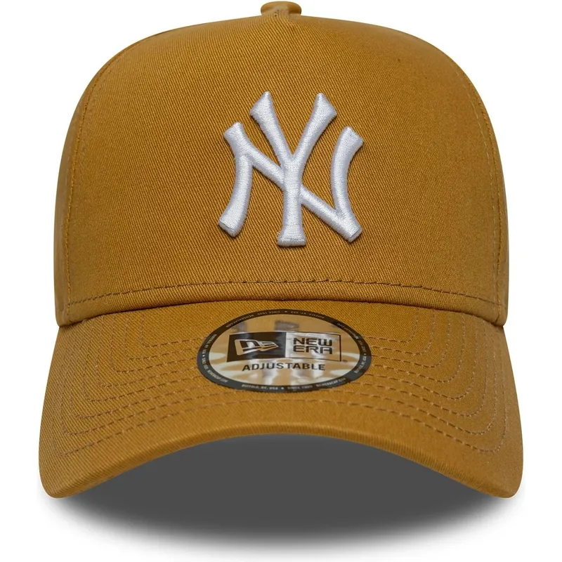 brun-bojd-keps-snapback-9forty-e-frame-league-essential-fran-new-york-yankees-mlb-av-new-era