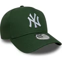 gorra-curva-verde-snapback-9forty-e-frame-league-essential-de-new-york-yankees-mlb-de-new-era