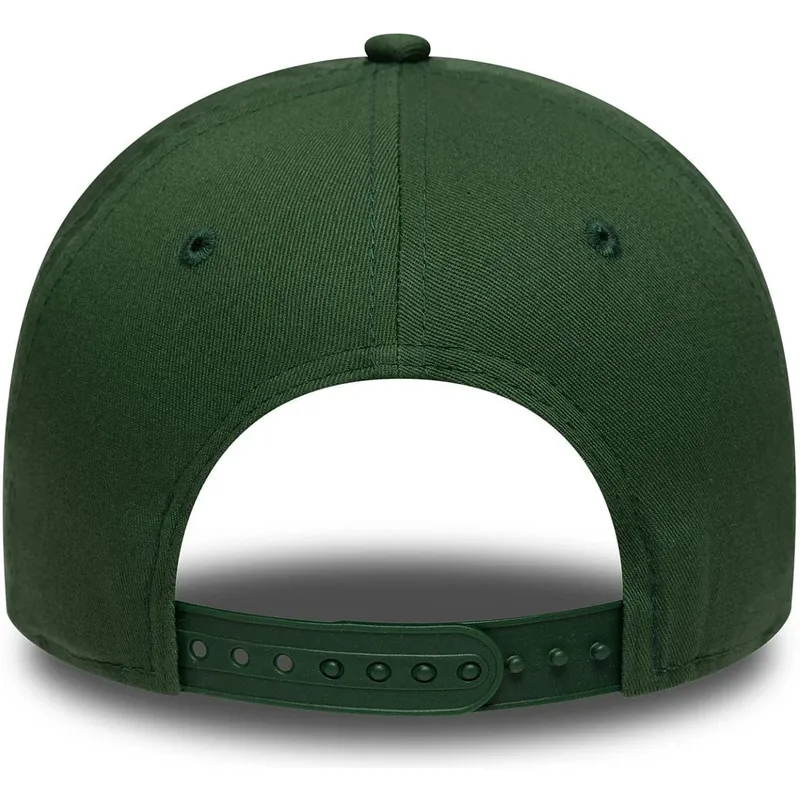 casquette-courbee-verte-snapback-9forty-e-frame-league-essential-new-york-yankees-mlb-new-era