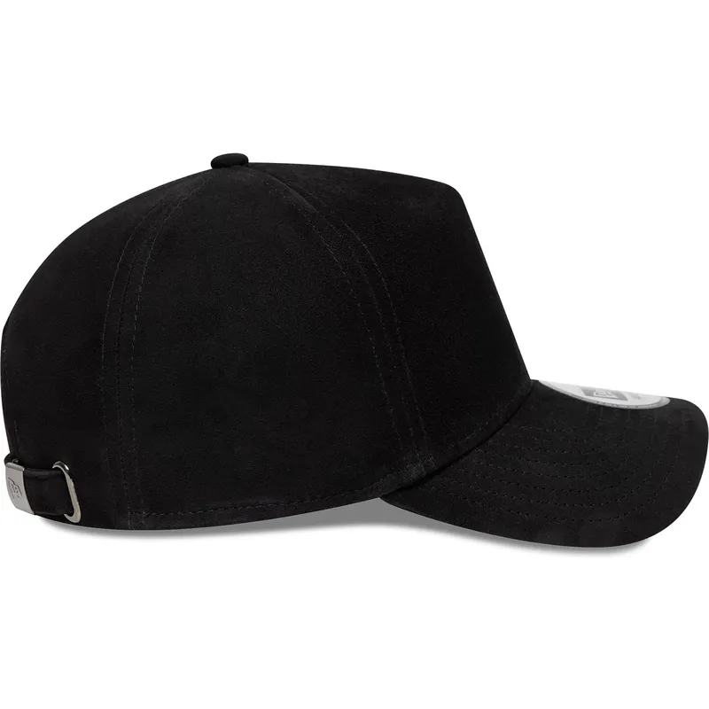 casquette-courbee-noire-ajustable-9forty-e-frame-img-suede-new-era