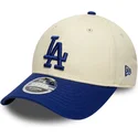 beige-och-bla-kurvad-keps-snapback-9forty-m-crown-los-angeles-dodgers-mlb-fran-new-era