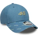 bla-kurvad-snapback-keps-9forty-m-crown-denim-fran-valentino-rossi-vr46-motogp-av-new-era