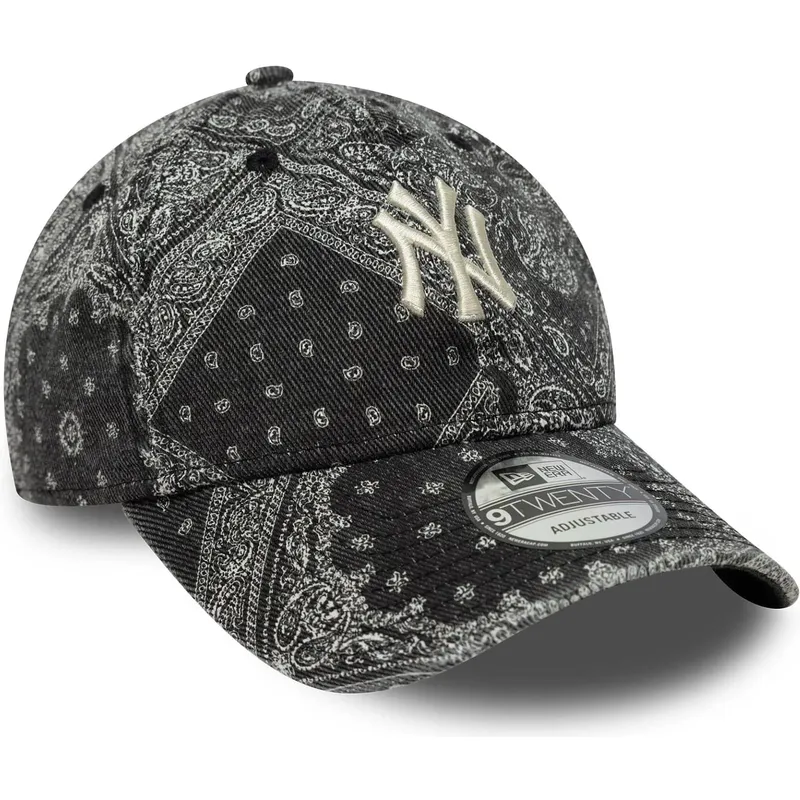 gorra-curva-negra-ajustable-9twenty-washed-paisley-de-new-york-yankees-mlb-de-new-era