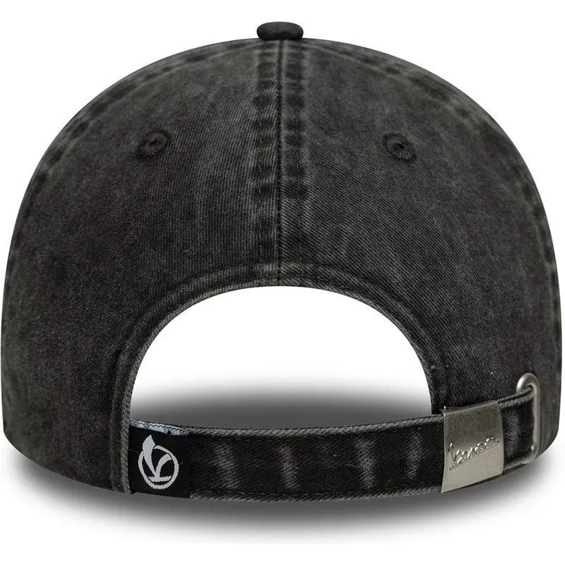casquette-courbee-noire-ajustable-9twenty-washed-vespa-piaggio-new-era