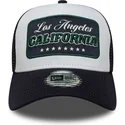casquette-trucker-blanche-et-bleue-marine-a-frame-location-los-angeles-villes-et-plages-california-new-era