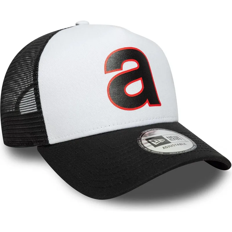 new-era-e-frame-aprilia-piaggio-white-and-black-trucker-hat