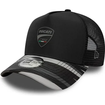 Gorra trucker negra E Frame Print de Ducati Motor MotoGP de New Era