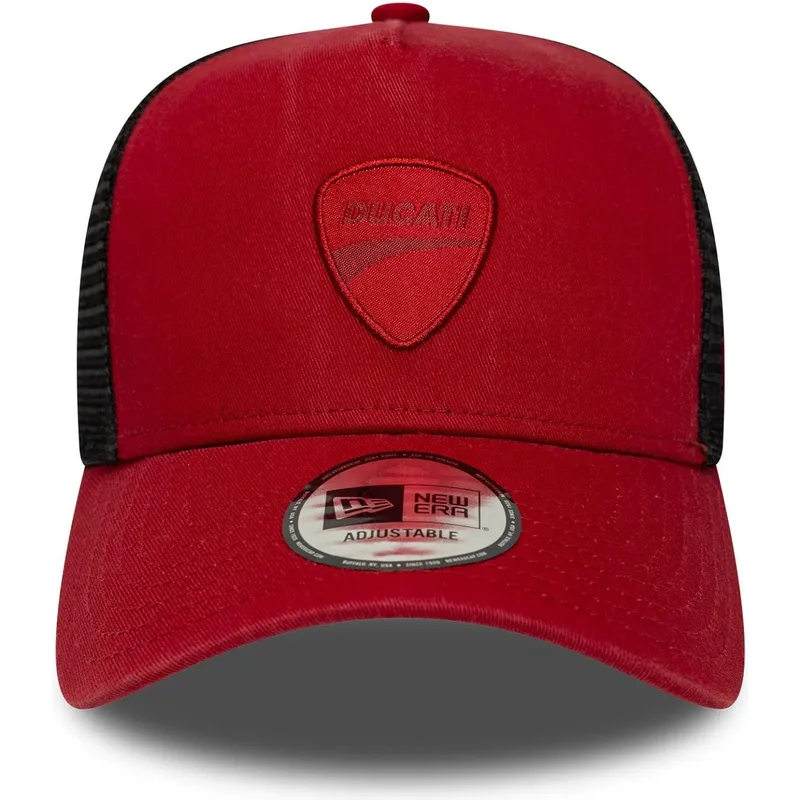 gorra-trucker-roja-e-frame-seasonal-de-ducati-motor-motogp-de-new-era
