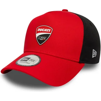 Czerwona czapka z daszkiem snapback 9FORTY E Frame Ducati Motor MotoGP New Era