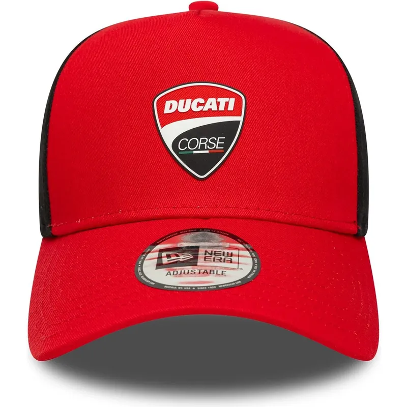 rote-gebogene-snapback-kappe-9forty-e-frame-von-ducati-motor-motogp-von-new-era