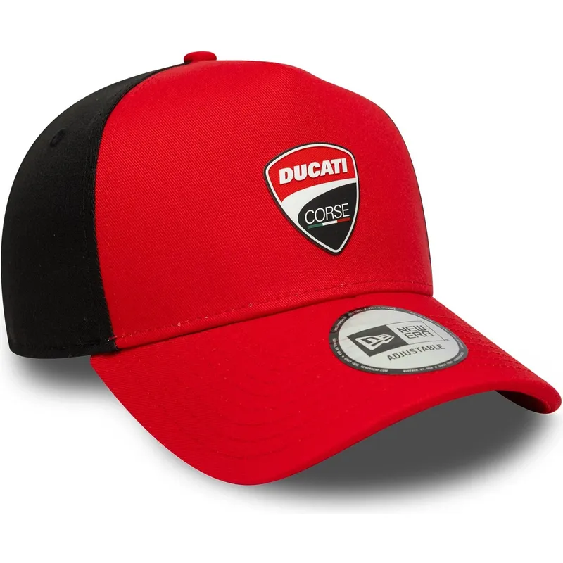 czerwona-czapka-z-daszkiem-snapback-9forty-e-frame-ducati-motor-motogp-new-era