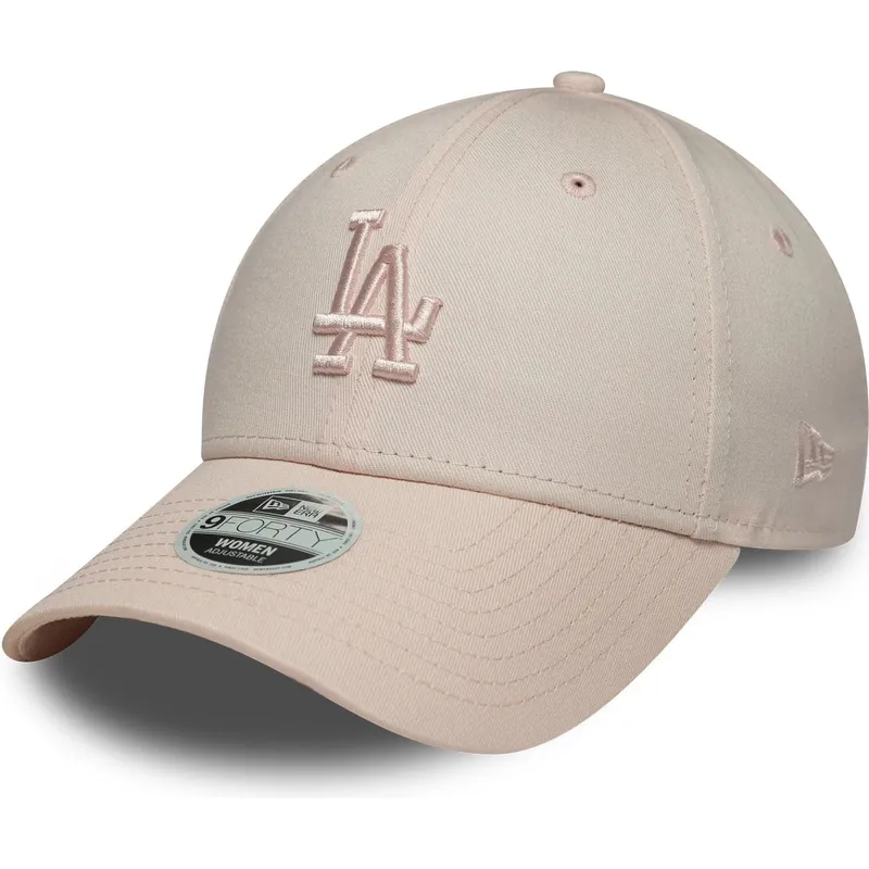 justerbar-rosa-bojd-keps-med-rosa-logotyp-for-dam-9forty-league-essential-midi-fran-los-angeles-dodgers-mlb-av-new-era