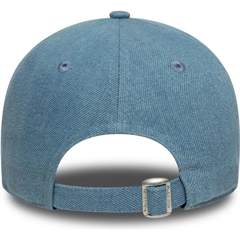 casquette-courbee-bleue-ajustable-pour-femme-9twenty-denim-stitch-new-york-yankees-mlb-new-era