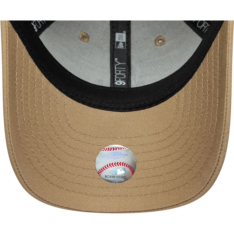 casquette-courbee-marron-ajustable-pour-enfant-9forty-animal-infill-los-angeles-dodgers-mlb-new-era