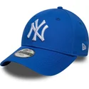new-era-curved-brim-youth-9forty-league-essential-new-york-yankees-mlb-blue-adjustable-cap