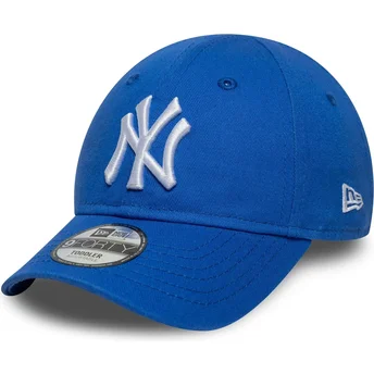 Gebogene blaue verstellbare Kappe für Kleinkinder 9FORTY League Essential der New York Yankees MLB von New Era