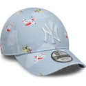 new-era-curved-brim-toddler-9forty-plane-all-over-print-new-york-yankees-mlb-light-blue-adjustable-cap