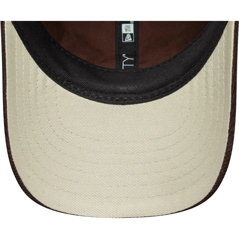 gorra-curva-marron-ajustable-para-nino-pequeno-9forty-cord-ears-de-new-era
