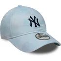 casquette-courbee-bleue-ajustable-pour-enfant-9twenty-tie-dye-new-york-yankees-mlb-new-era