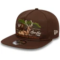casquette-plate-marron-ajustable-19twenty-outdoor-graphic-new-era