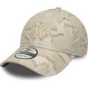 gorra-curva-beige-ajustable-con-logo-beige-9twenty-img-floral-de-new-york-yankees-mlb-de-new-era