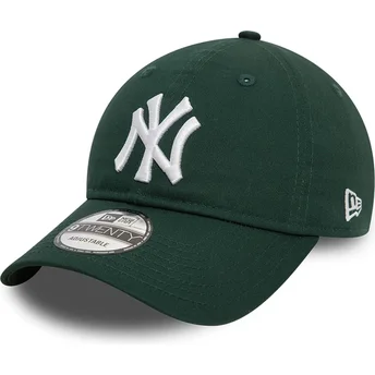 Mörkgrön böjd justerbar keps 9TWENTY League Essential från New York Yankees MLB av New Era