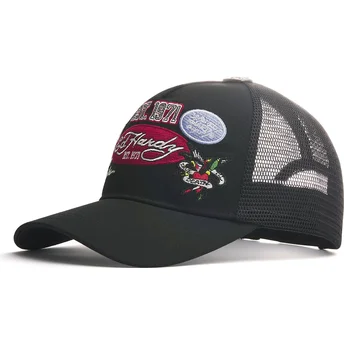 Svart trucker-keps Est 1971 Varsity från Ed Hardy