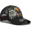 casquette-trucker-noire-dragon-and-roses-graphic-ed-hardy