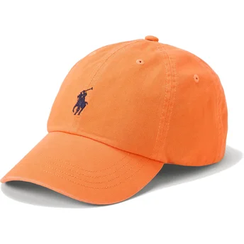 Böjd orange justerbar keps Classic Sport Cotton Chino från Polo Ralph Lauren