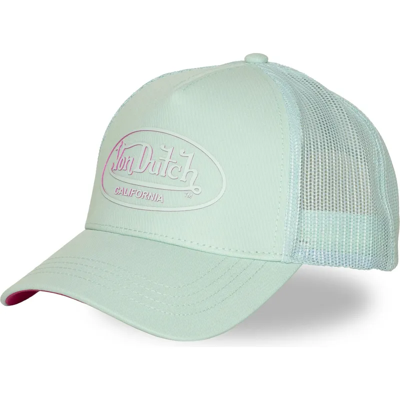gorra-trucker-verde-y-rosa-log21-de-von-dutch
