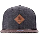 djinns-flat-brim-glencheck-grey-adjustable-cap
