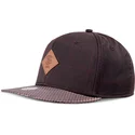 djinns-flat-brim-glencheck-brown-adjustable-cap