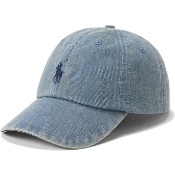 Casquette courbée bleue ajustable Indigo Denim Polo Ralph Lauren