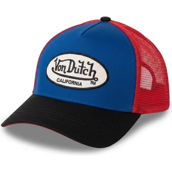 Czapka trucker niebieska, czerwona i czarna TERRY14 Von Dutch