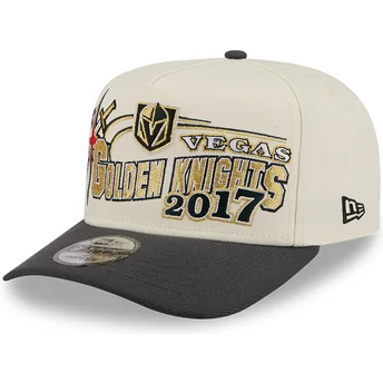Beige och svart kurvad keps snapback 9FIFTY A Frame Classic Vegas Golden Knights NHL från New Era