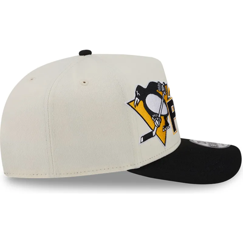 beige-kurvad-keps-snapback-9fifty-a-frame-classic-pittsburgh-penguins-nhl-fran-new-era